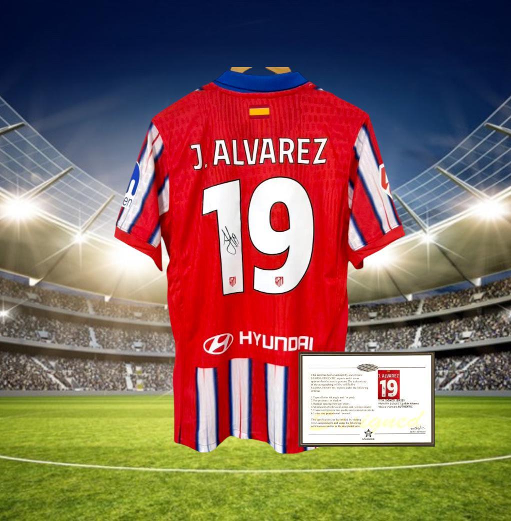 Maillot De Football Atlético Madrid Julian Alvarez - Taille L, Rouge, Occasion