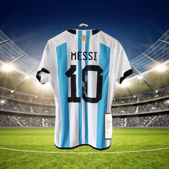 リオネル・メッシ アルゼンチン 22/23 サイン入り シャツ ワールド