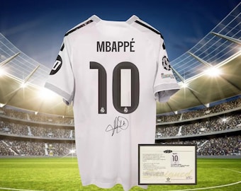 Signed Kylian Mbappe Shirt Real Madrid 25/26