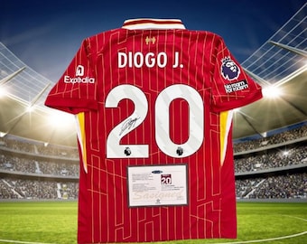 Signed Diogo Jota Liverpool 24/25 Shirt