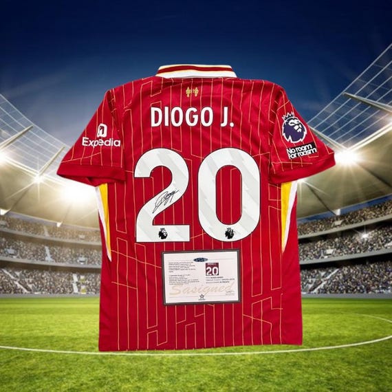 Signed Diogo Jota Liverpool 24/25 Shirt - Etsy