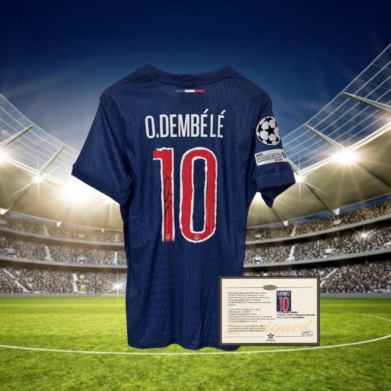 ウスマン・デンベレ サイン入り PSG 24/25 シャツ - Etsy 日本