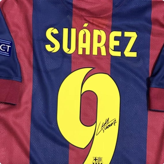 Signed Luis Suarez FC Barcelona 14/15 Shirt - Etsy UK