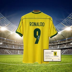 Signed R9 Ronaldo Nazario Brazil 1998 Shirt
