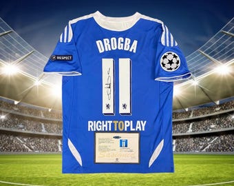 Didier Drogba Signed Shirt Chelsea FC 11/12