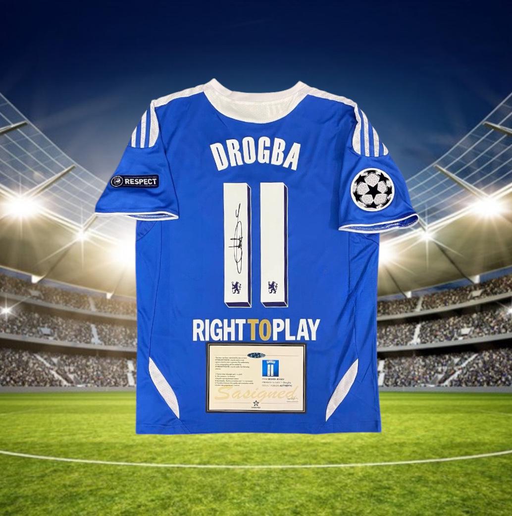 Didier Drogba Signed Shirt Chelsea FC 11/12 - Etsy