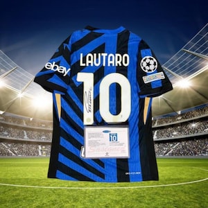 Signed Lautaro Martinez Shirt Inter Milan 24/25 - Etsy