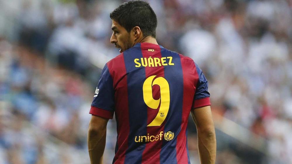 14/15 FC Barcelona Luis Suárez タグ付き Signed Luis Suarez FC
