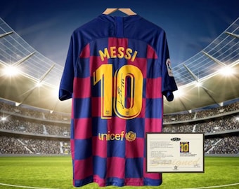 Signed Lionel Messi Barcelona 19/20 Shirt