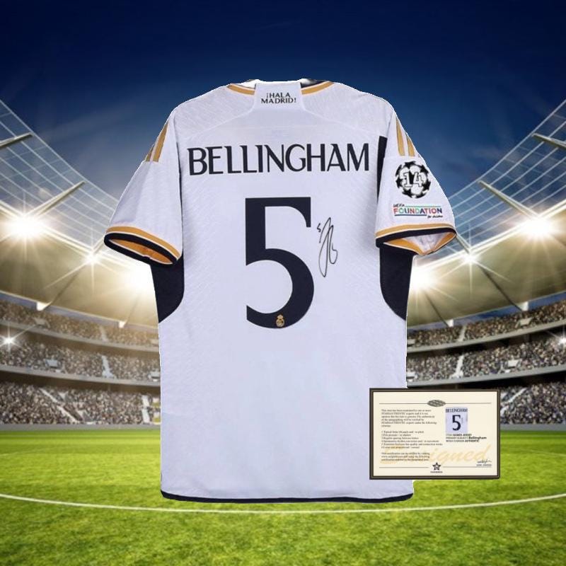 Signed Jude Bellingham Real Madrid 23/24 Shirt - Etsy Canada