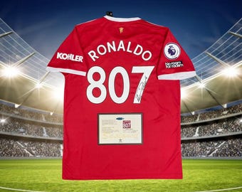 Camiseta firmada por Cristiano Ronaldo del Manchester United 20/21