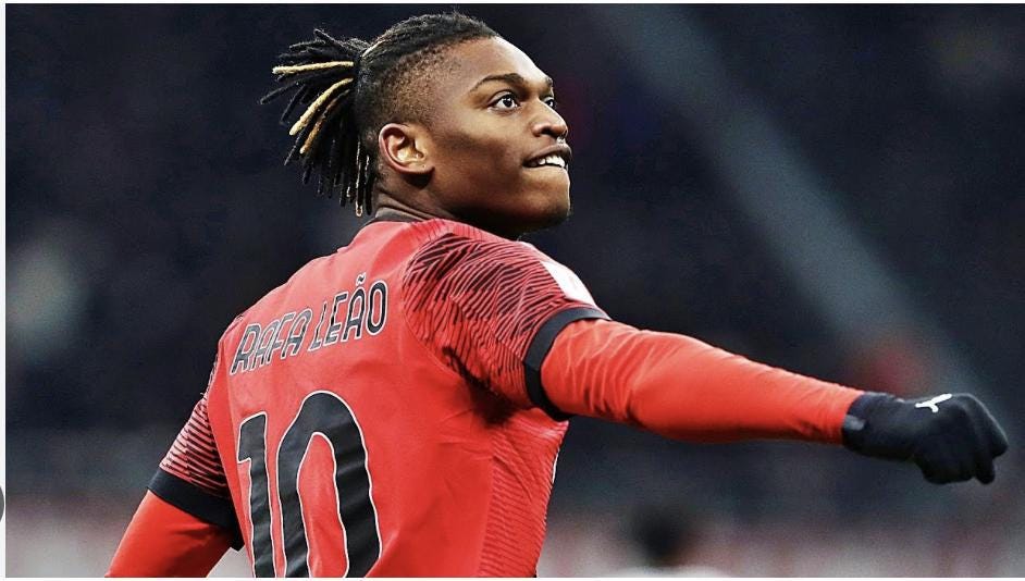 Maillot AC Milan signé par Rafael Leao - Certifié par Beckett – 1/1