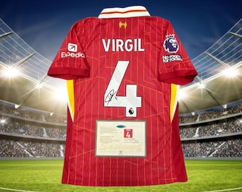 Signed Virgil Van Dijk Shirt Liverpool 24/25