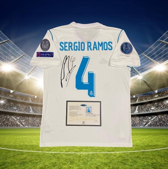 Sergio Ramos Signed Shirt Real Madrid 17/18 - Etsy