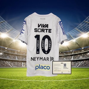 Signed Neymar Jr Shirt Santos FC 24/25