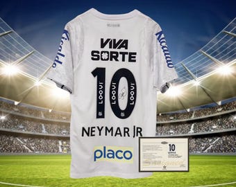 Signed Neymar Jr Shirt Santos FC 24/25