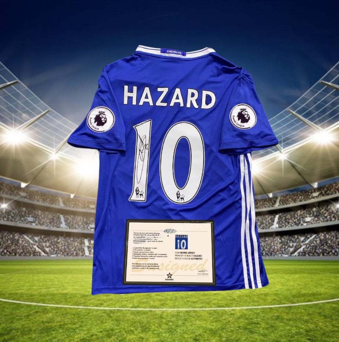 Signed Eden Hazard Shirt Chelsea 16/17 - Etsy