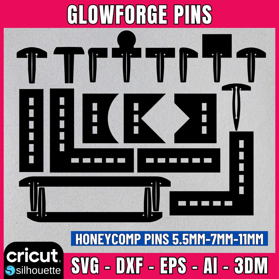 Honeycomb Bed Pins, Glowforge Pins, Honeycomb Pins Svg, Laser Cut Pins ...