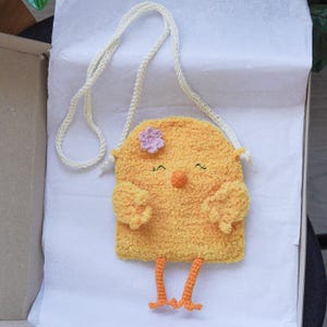 Crochet crossbody bag chick Crochet handbag Shoulder bag gift Girl purse