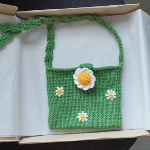 Crochet flower crossbody bag Crochet handbag flower Shoulder bag gift