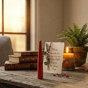 Mom, You Are Our Light - Electric Candle Lighter & Flashlight - USB Rechargeable - Thoughtful Mother’s Day Gift with Rustic Charm