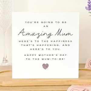 Carte de fête des mères pour future maman, carte de fête des mères brillante, carte de future maman mignonne, carte de fête des mères pour future maman