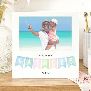 Carte de téléchargement de photos pour la fête des pères, cadeaux uniques pour la fête des pères, cadeaux de la part d'un fils pour la fête des pères, cadeaux de sa fille pour la fête des pères