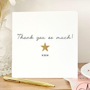 Carte de remerciement personnalisée, carte de remerciement spéciale pour le travail, carte de remerciement, cadeau de remerciement, carte de remerciement spéciale pour un ami, pour un ami