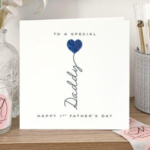1ère carte de fête des pères de papa, bonne première fête des pères pour un nouveau papa, carte de papa pour la première fête des pères, cadeau 1er papa pour un nouveau papa