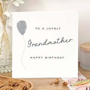 Carte d'anniversaire grand-mère, carte d'anniversaire grand-mère personnalisée, carte d'anniversaire grand-mère pailletée, jolie carte d'anniversaire grand-mère, cadeau d'anniversaire grand-mère