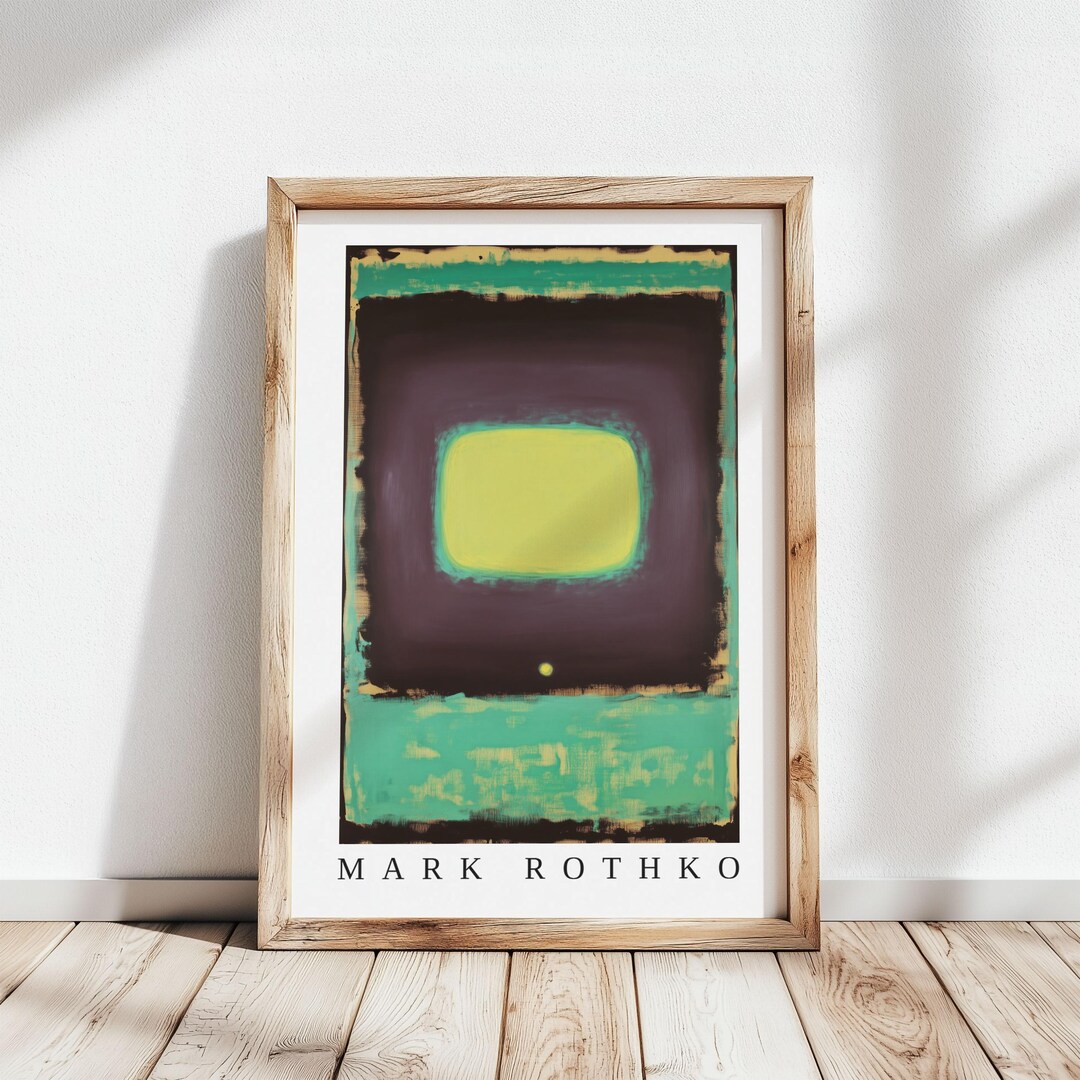 Mark Rothko Poster | Abstract Expressionism Color Field Print | Mark ...