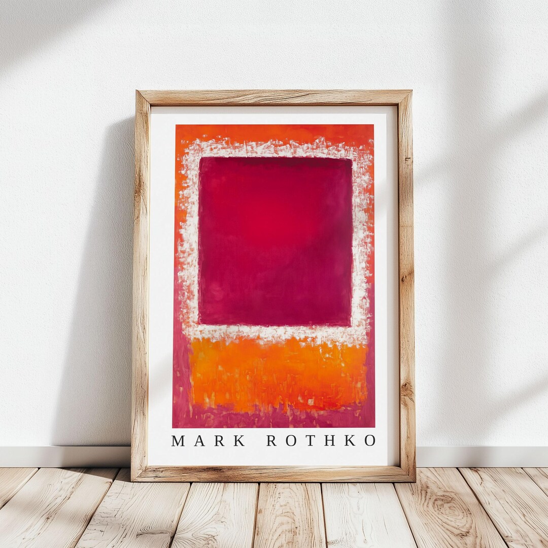 Mark Rothko Poster | Abstract Expressionism Color Field Print | Mark ...