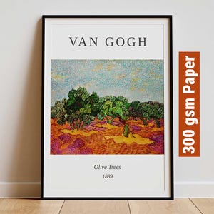 Vincent Van Gogh Original Olive Trees - Modern Exhibition Wall Art, Van Gogh Print, Impressionist Print