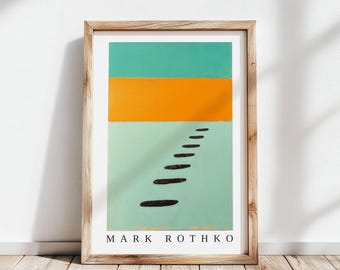 Mark Rothko Poster | Abstract Expressionism Color Field Print | Mark Rothko Print | Modern Abstract  | Museum Poster | Modern Wall Decor