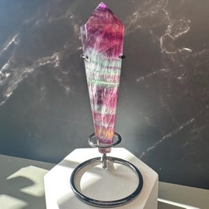 Beautiful Candy Fluorite Wand, Crystal Gifts, Home Decor, Colorful Crystals