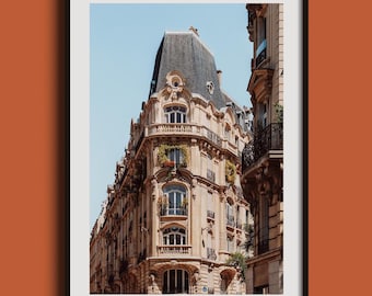Parisian Architecture Wall Art, Classic French Building Photo Print, European Travel Home Decor