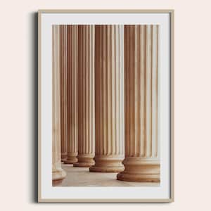 Classical Stone Columns Photo Print: Architectural Wall Art Greek Roman Columns