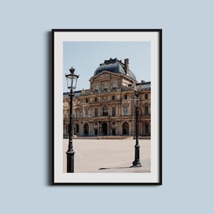 Louvre Museum Paris Photography Print: French Architecture Wall Art