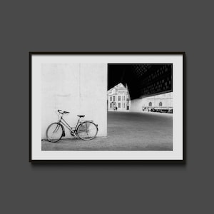 Gent Belgium Bicycle Print: Black and White City Photography