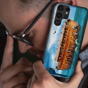 Presente de aventura de viagem bíblica, versículo bíblico cristão para iPhone Samsung Galaxy, capa de telefone religiosa com porta-cartões (10 estilos)
