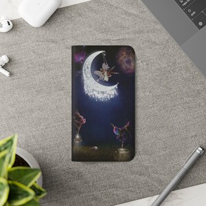 Étui à rabat Fairy, Coque de portable magique, Étui portefeuille Fairy Tale, Support pour téléphone enchanté, Porte-cartes fantaisie, Support de téléphone Fairy