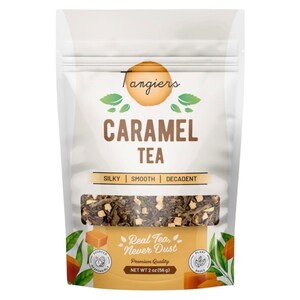 Caramel Tea - Tangiers Tea - Rich Black Tea with Caramel Chunks | Smooth & Indulgent Dessert Tea | Iced or Hot Tea | 56g
