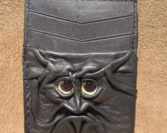 Malicious Schmuggle Leather Wallet - Monster Face - Enderman