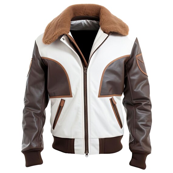 Sheepskin Leather Aviator Bomber Jacket: Sherpa Collar, A2 Flight