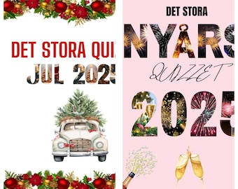 DUOPAKET julquiz och nyårsquiz