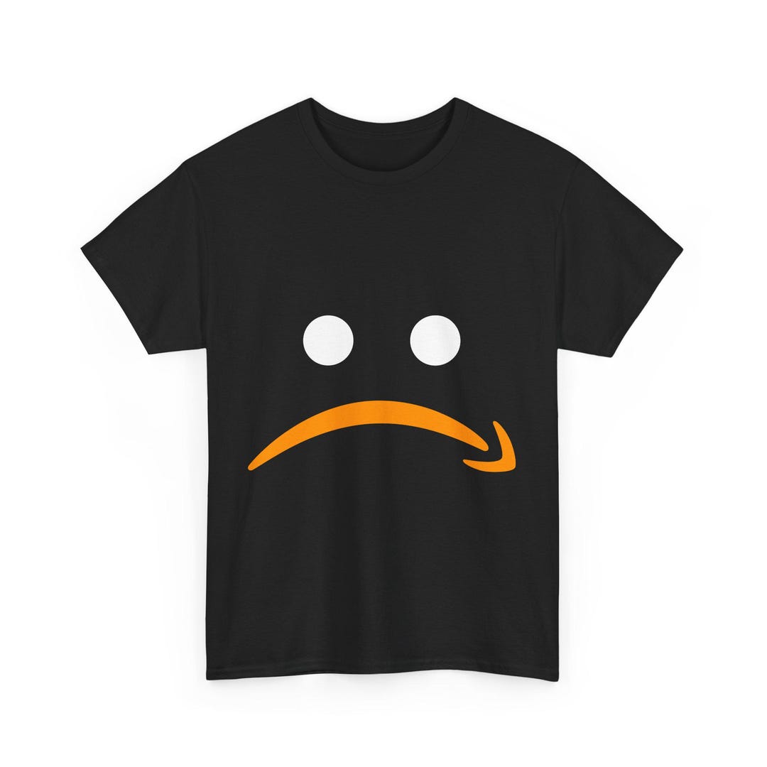 Funny Amazon-inspired Frown Face Parody Logo Tshirt for the Playful at ...