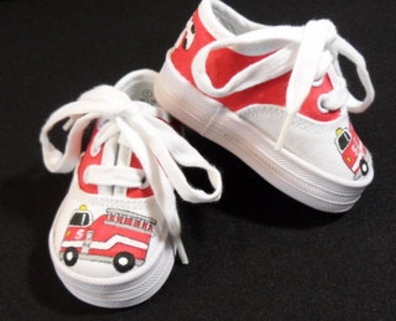 Firetruck & Dalmatian Canvas Lace Up Painted Shoes Etsy Firetruck & Dalmatian Canvas Lace Up Painted Shoes Etsy