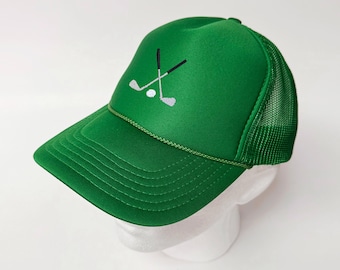 Golfschläger-Design, Schaumstoff-Vorderseite, Mesh-Rückseite, Trucker-Cap, Sportkappe