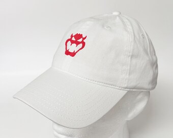Broderad Bowser-keps: Mario World Cotton Dad Hat