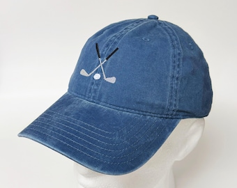 Golf Clubs Design bestickter gewaschener Baumwollhut